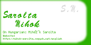 sarolta mihok business card